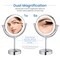 Kibi Circular LED Free Standing Magnifying Make Up Mirror - Chrome KMM104CH - alternate 4